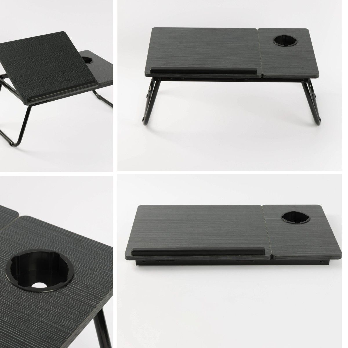 Bedtafel als ontbijttafel en leestafel, opklapbaar met vijf hoogtestanden