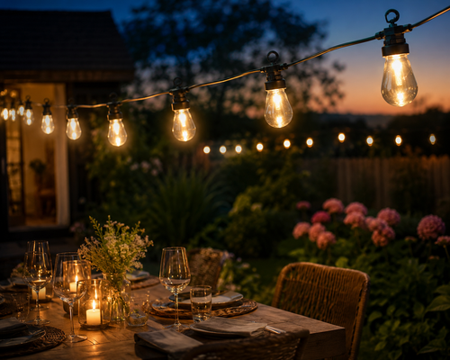 Feestverlichting lichtsnoer 20 LED warm wit 12,5 meter — afbeelding 2