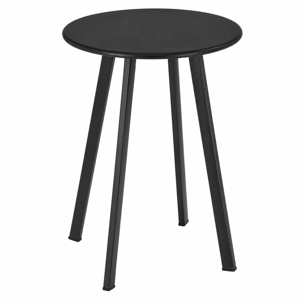 Tuintafel Luna rond 40 cm metalen bijzettafel buiten donkergrijs — afbeelding 2