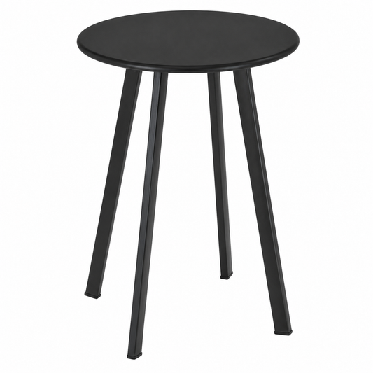 Tuintafel Luna rond 40 cm metalen bijzettafel buiten donkergrijs — afbeelding 2