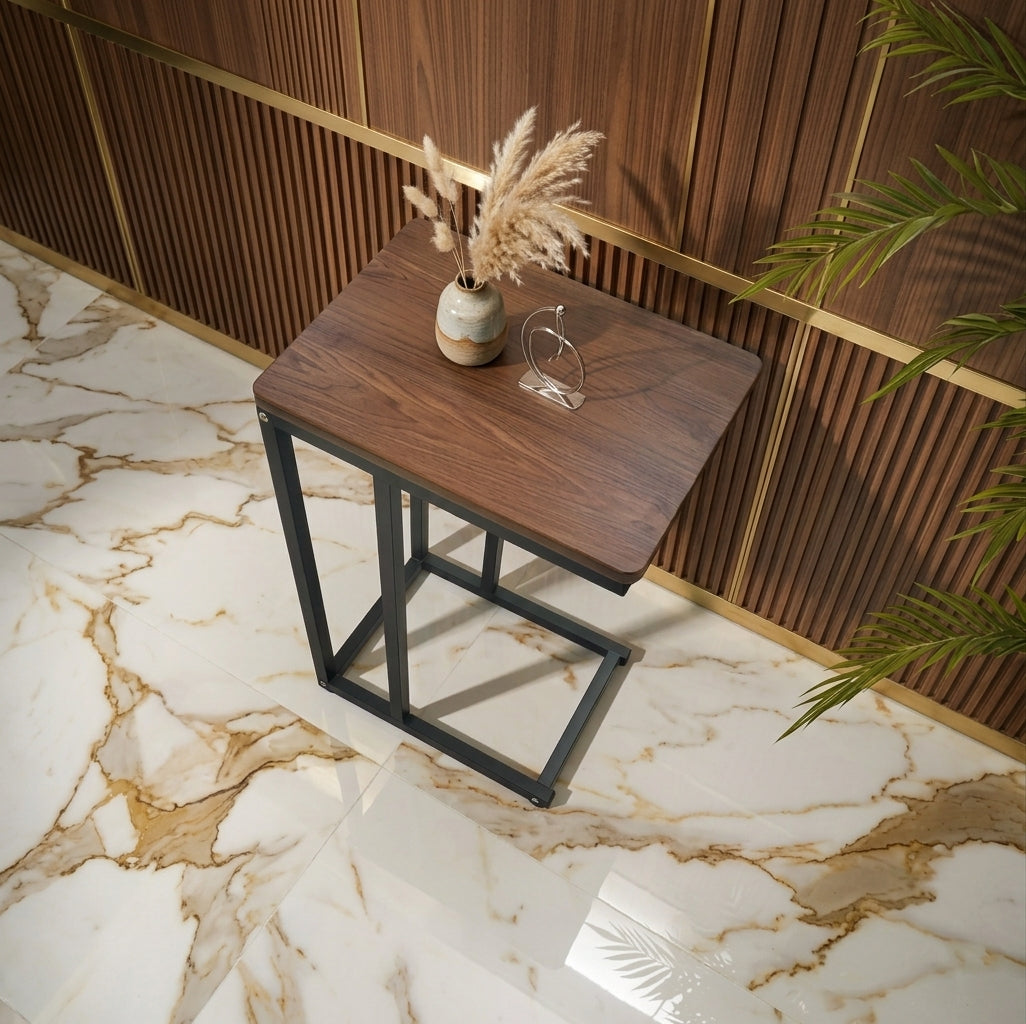 Banktafel "Cove" — Metaal & MDF, Bruin — afbeelding 2