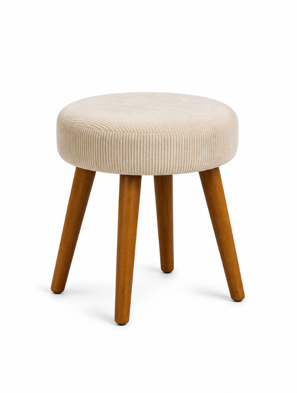 Bijzetkrukje "Crème" — Stijlvol & Veelzijdig | 45 cm