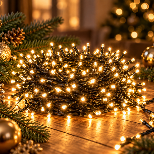 Clusterverlichting 5,5 meter met 768 LED warm wit – VATA Living