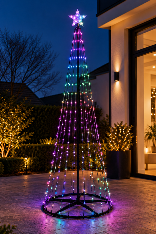 Kerstverlichting voor vlaggenmast 300 cm – RGB hero