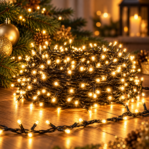 Microcluster kerstverlichting 1500 LED 30 meter extra warm wit – VATA Living