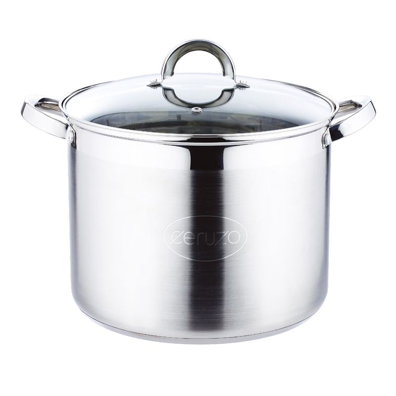 Soeppan roestvrijstaal 12 liter Ø 28 cm met deksel