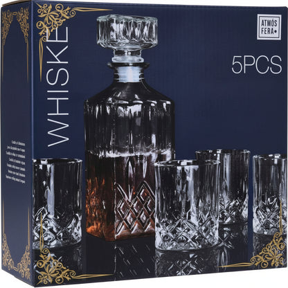 Whiskeyset - Karaf Met 4 Glazen - Budgetline