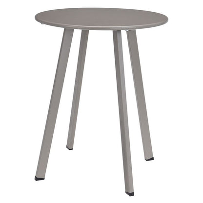 Tuintafel Luna rond 40 cm metalen bijzettafel buiten taupe — afbeelding 2