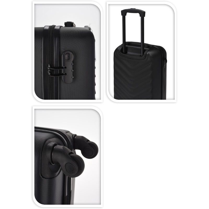 Reiskoffer handbagage 53 cm spinner ABS met cijferslot — afbeelding 2