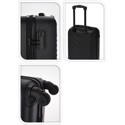 Reiskoffer handbagage 53 cm spinner ABS met cijferslot — afbeelding 2