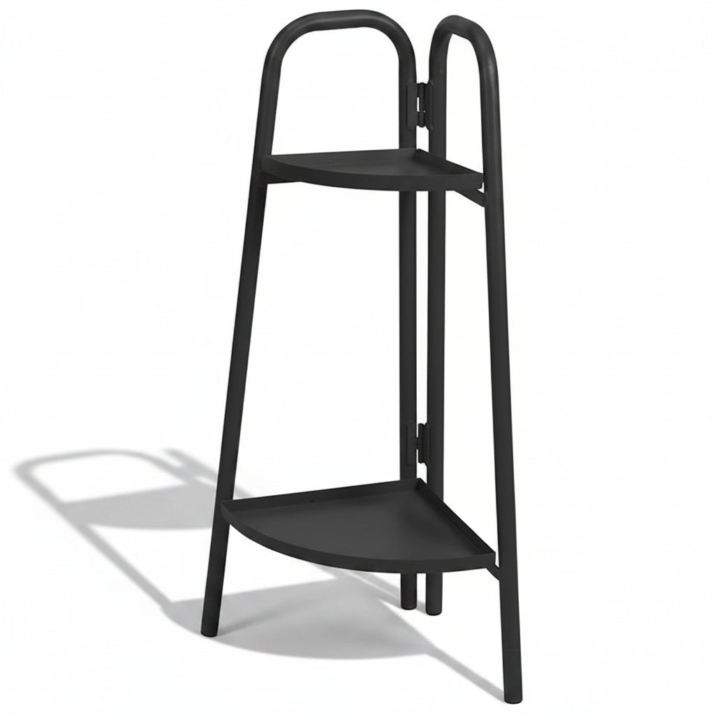 Plantenrek hoekmodel 70 cm metaal donkergrijs met scharnier — afbeelding 2