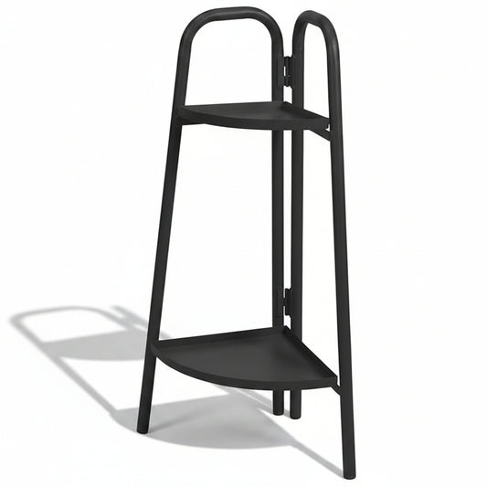 Plantenrek hoekmodel 70 cm metaal donkergrijs met scharnier — afbeelding 2