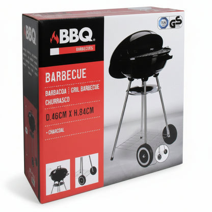 Houtskoolbarbecue Op Wielen - 46Cm