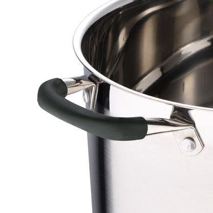 Bergner Midnight RVS Soeppan met Deksel, 28 cm, 9,5 L
