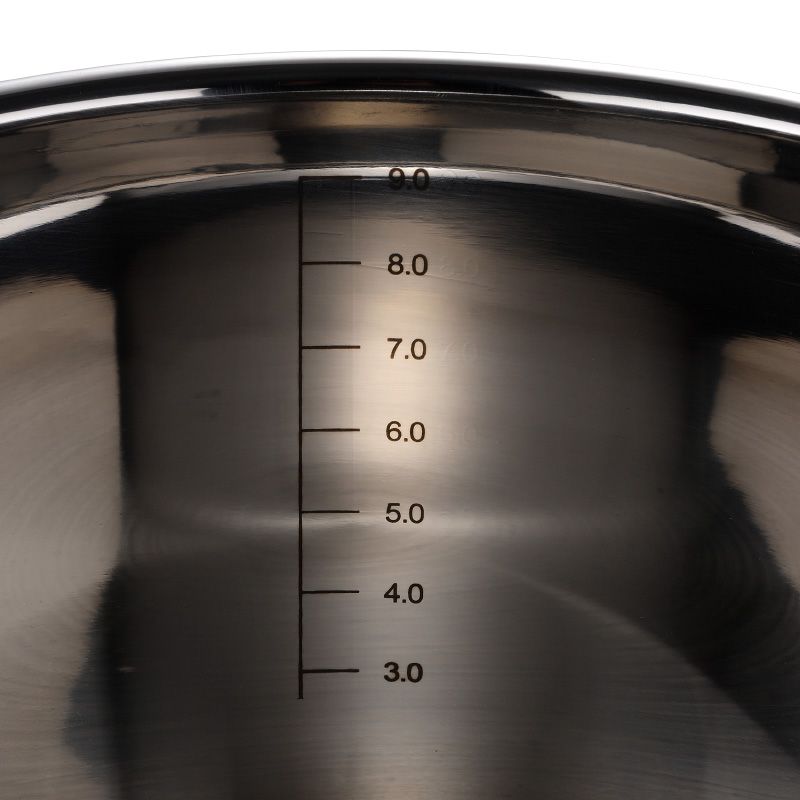 Bergner Midnight RVS Soeppan met Deksel, 28 cm, 9,5 L