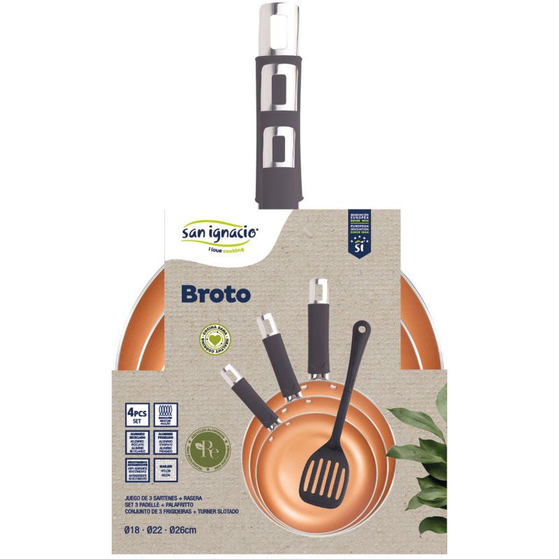 San Ignacio Broto Koekenpannenset, 3-delig, Inductie