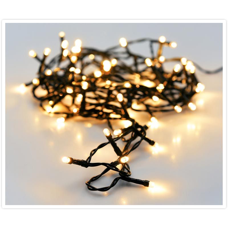 Kerstverlichting 80 LED, 6 m, Extra Warm Wit met Timer