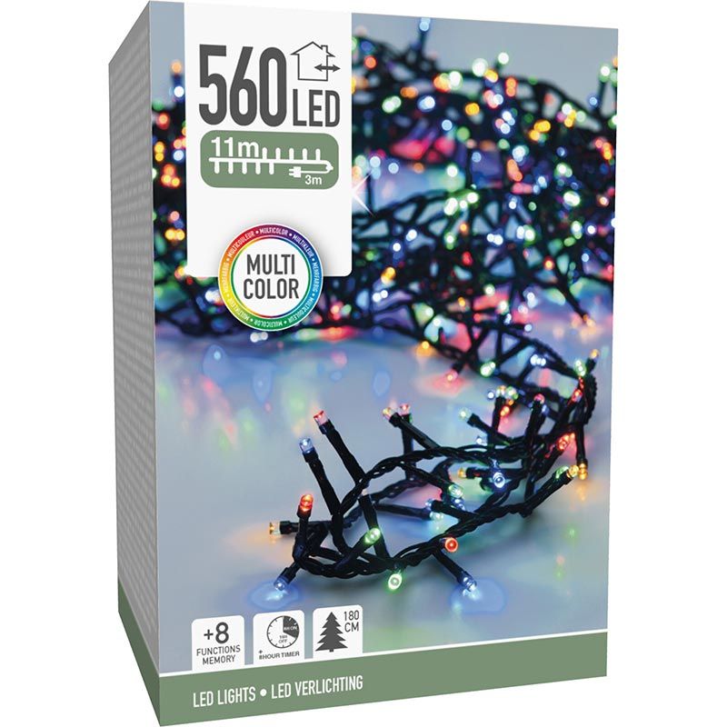 Kerstverlichting buiten 11 m met 560 multicolor LED – foto 3