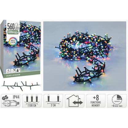 Kerstverlichting buiten 11 m met 560 multicolor LED – foto 2