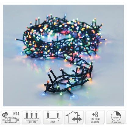 Kerstverlichting buiten 14 m met 700 multicolor LED