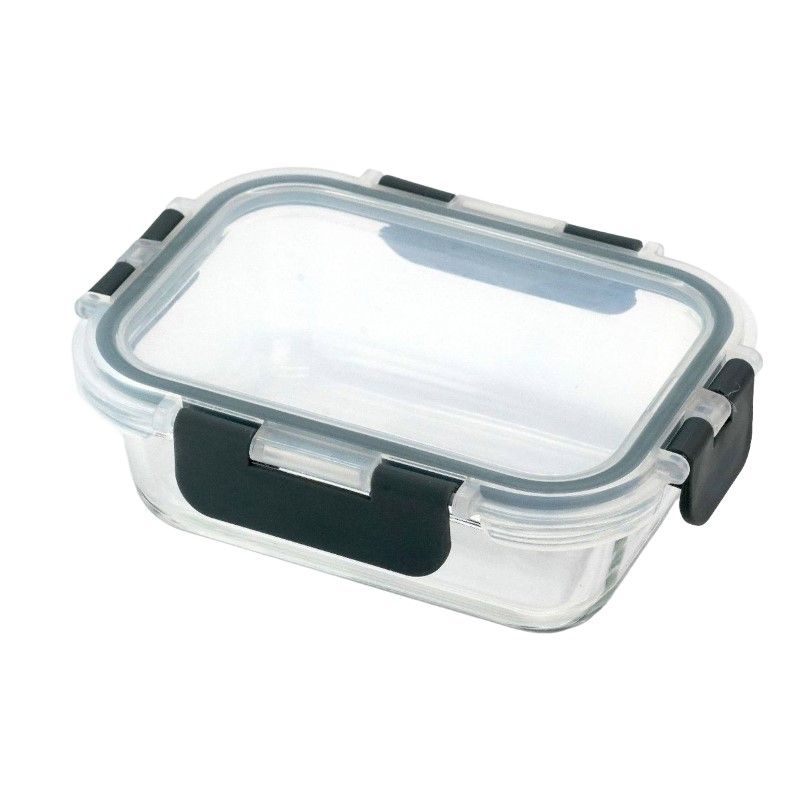Glazen meal prep bakjes met deksel, 5 stuks – foto 3