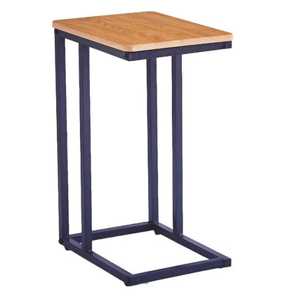 Bijzettafel Milo naturel MDF en zwart metaal