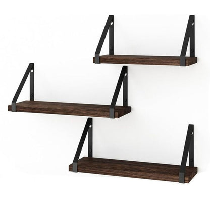 Wandplank Vintage zwevende set van 3