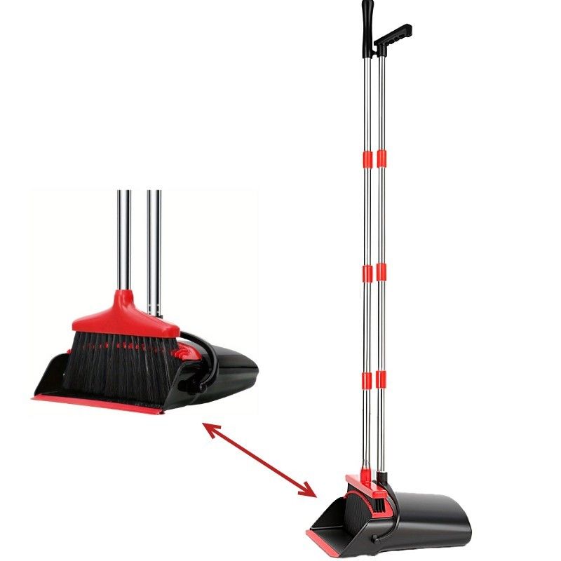 Stoffer en blik met extra lange steel, 145 cm