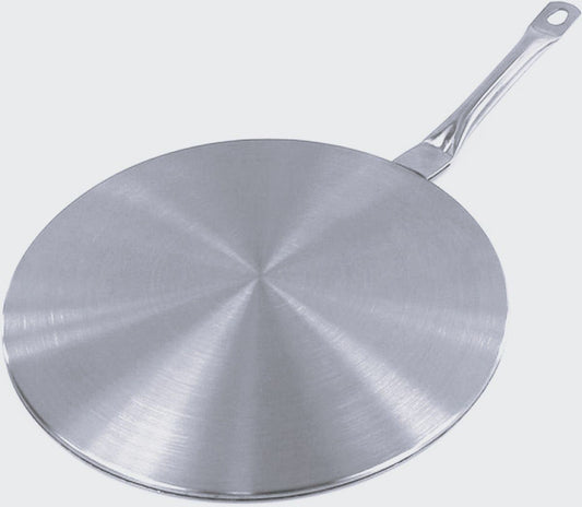 Inductie adapterplaat Ø 20 cm RVS met afneembaar handvat