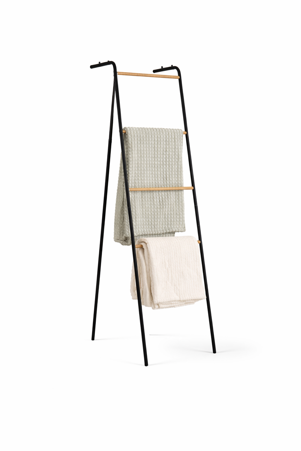 Handdoekenladder "Climb" — Industrieel | Mat Zwart