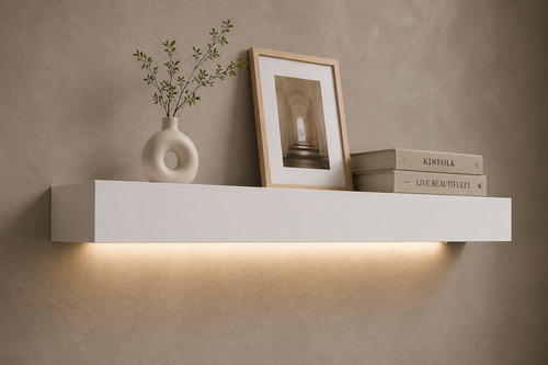 Wandplank "Lumina" — LED Verlichting Wit