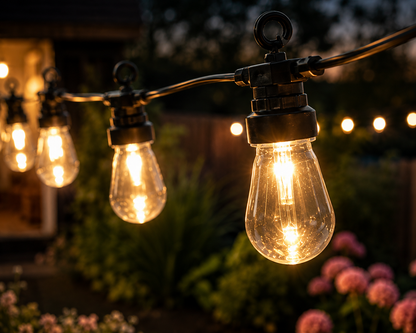 Feestverlichting Lichtsnoer 20 LED Lampjes – Warm Wit | 12,5 m IP44 voor Binnen & Buiten