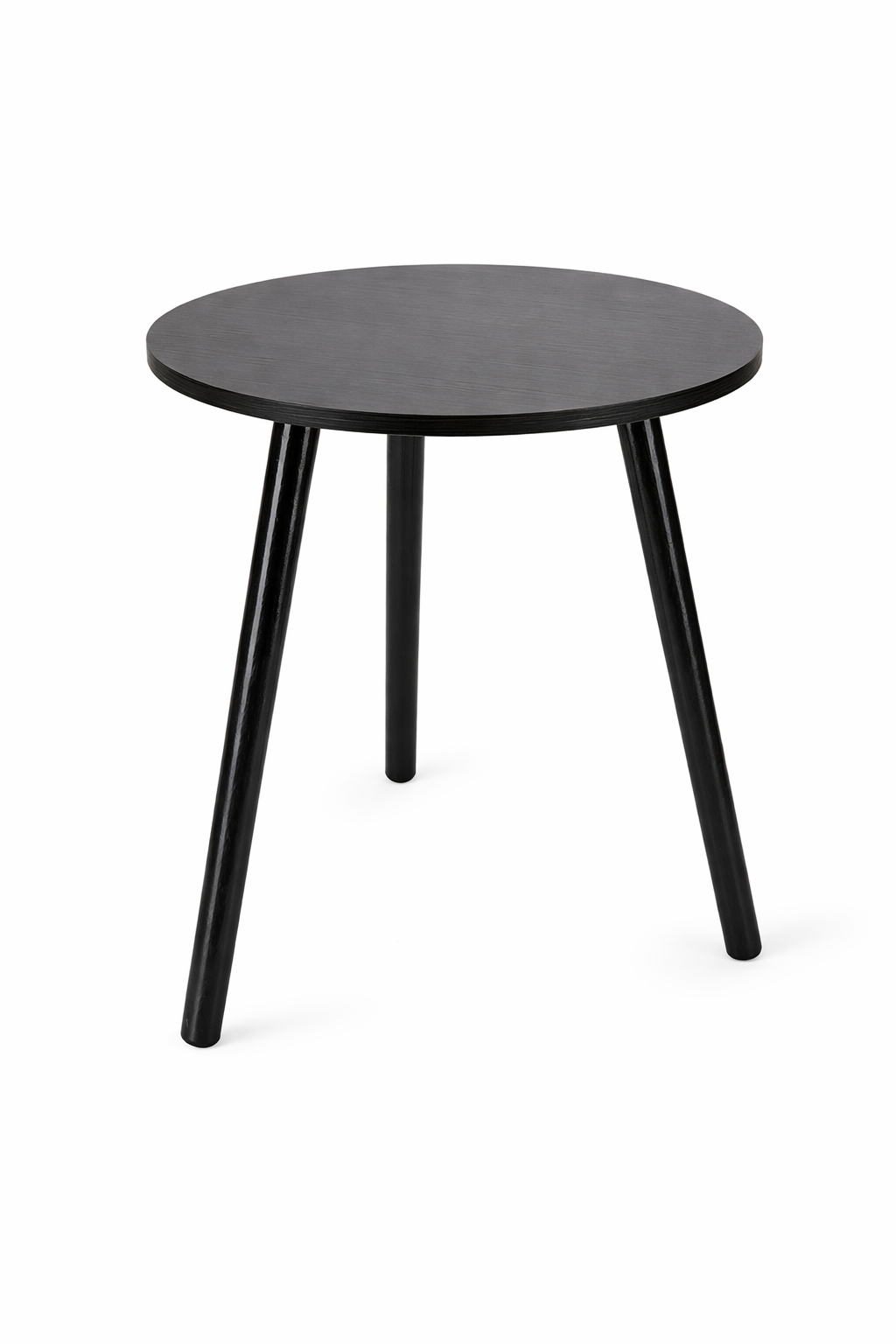 Bijzettafel "Noir" — Tijdloos Mat Zwart | Ø 40 cm