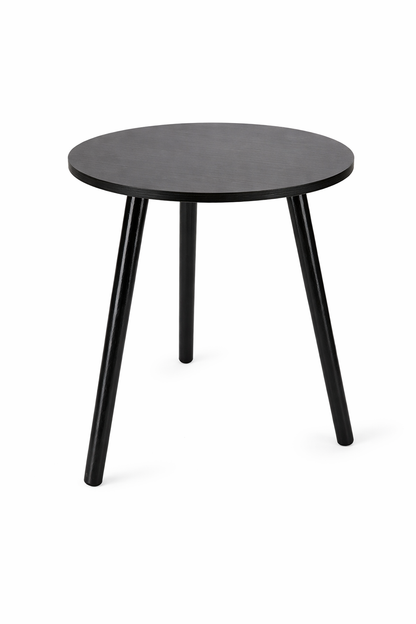 Bijzettafel "Noir" — Tijdloos Mat Zwart | Ø 40 cm