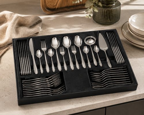 Bestekset 60-delig RVS luxe set in geschenkdoos