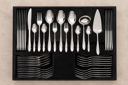 Bestekset 60-delig RVS luxe set in geschenkdoos — afbeelding 3