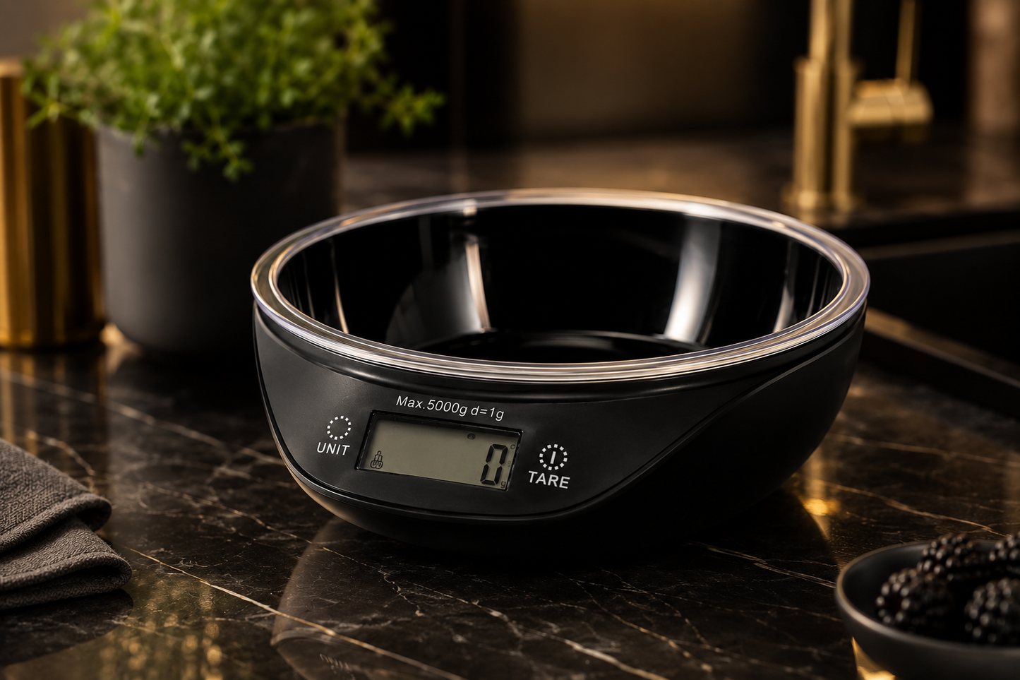 Digitale keukenweegschaal met mengkom tot 5 kg