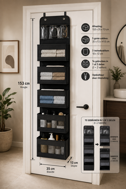 Deurorganizer 5 Vakken — Voor Deur of Wand