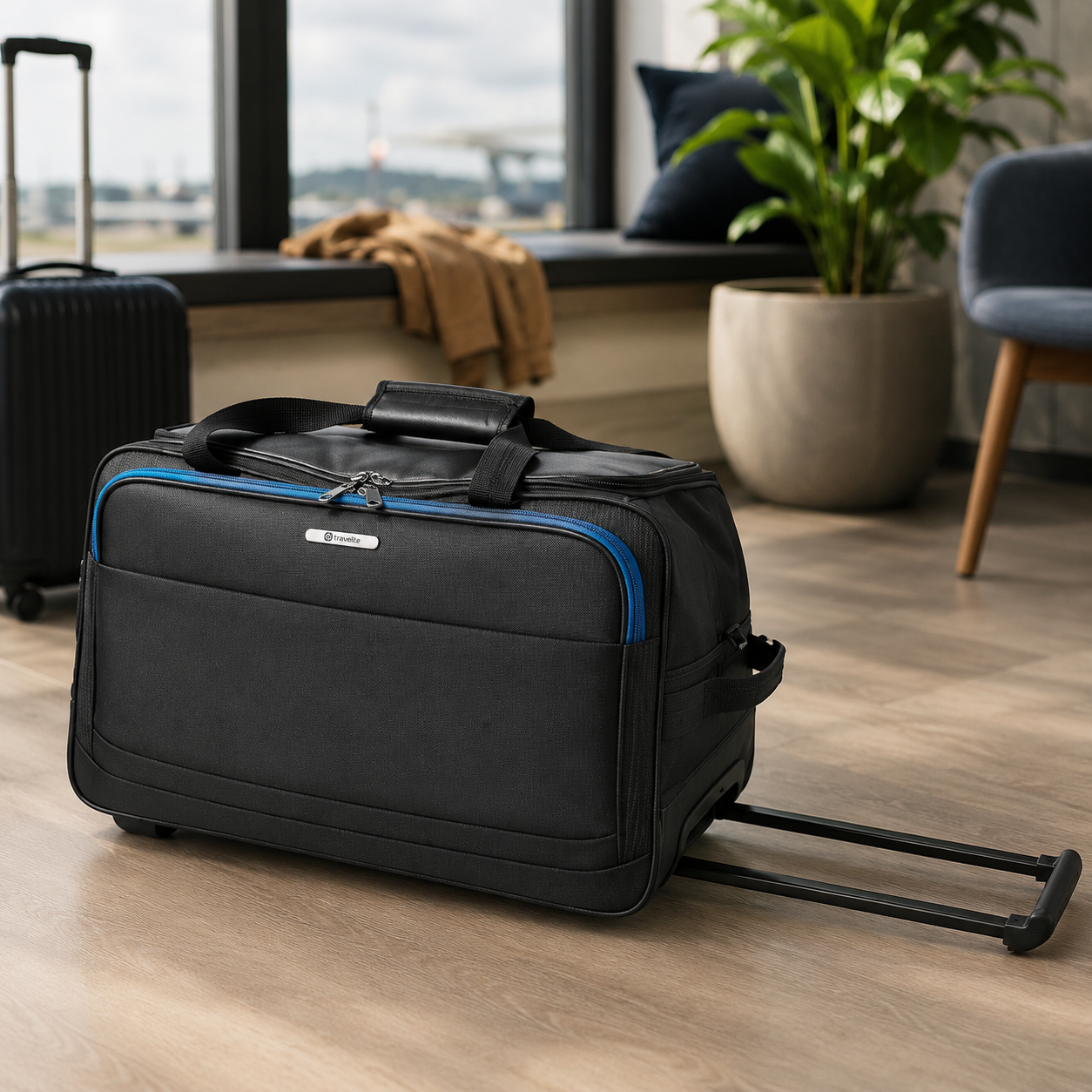 Reistrolley met wielen 70 liter waterbestendig nylon