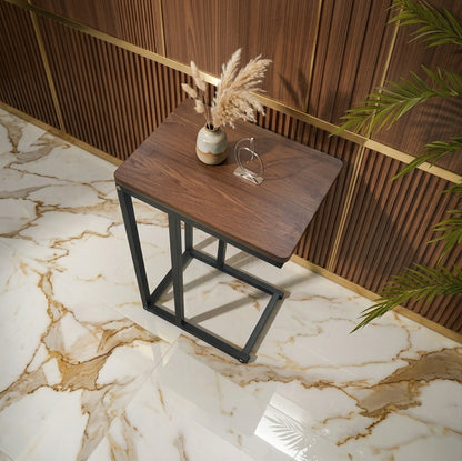 Banktafel "Cove" — Metaal & MDF, Bruin — afbeelding 2