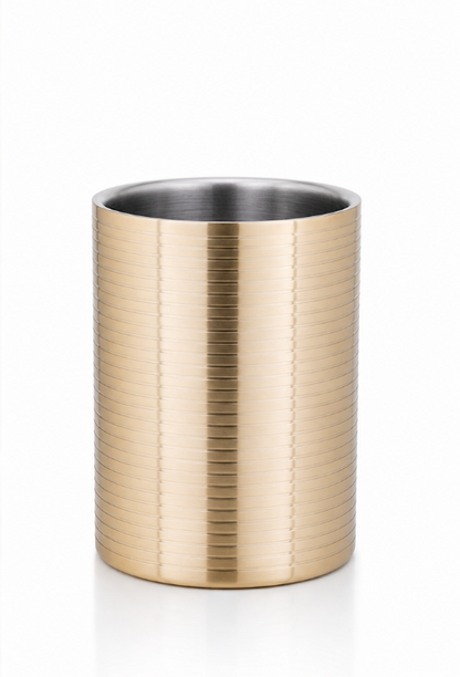 Wijnkoeler "Aurora Gold" — Dubbelwandig | Luxe Goud