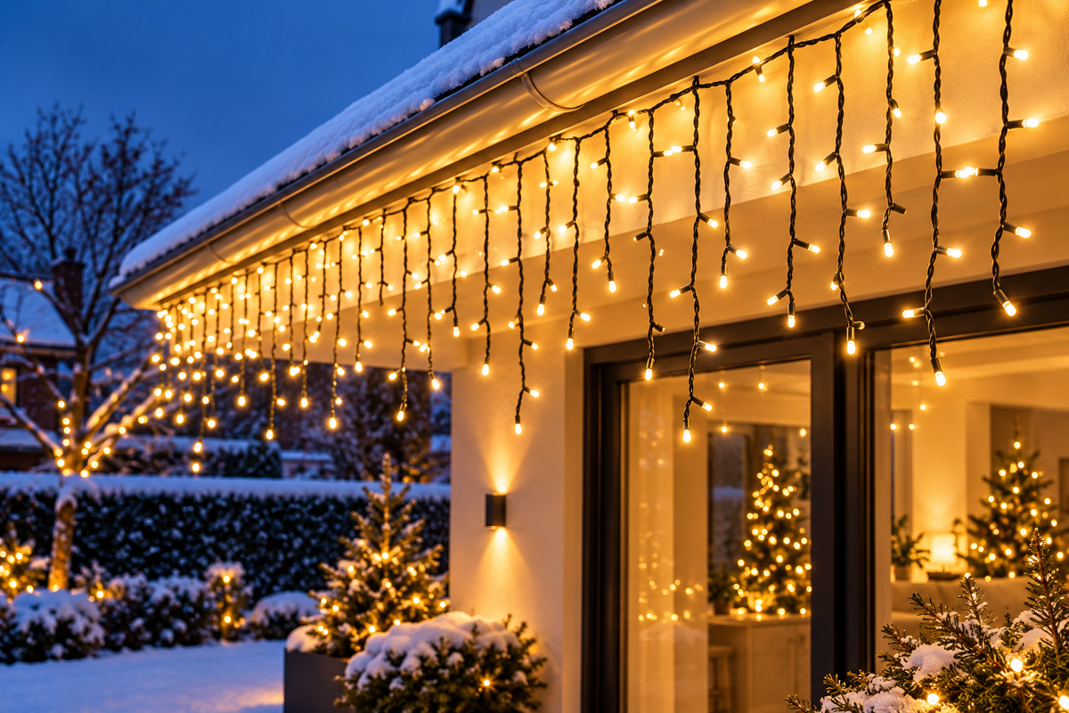 IJspegelverlichting 12 meter – 360 LED warm wit hero