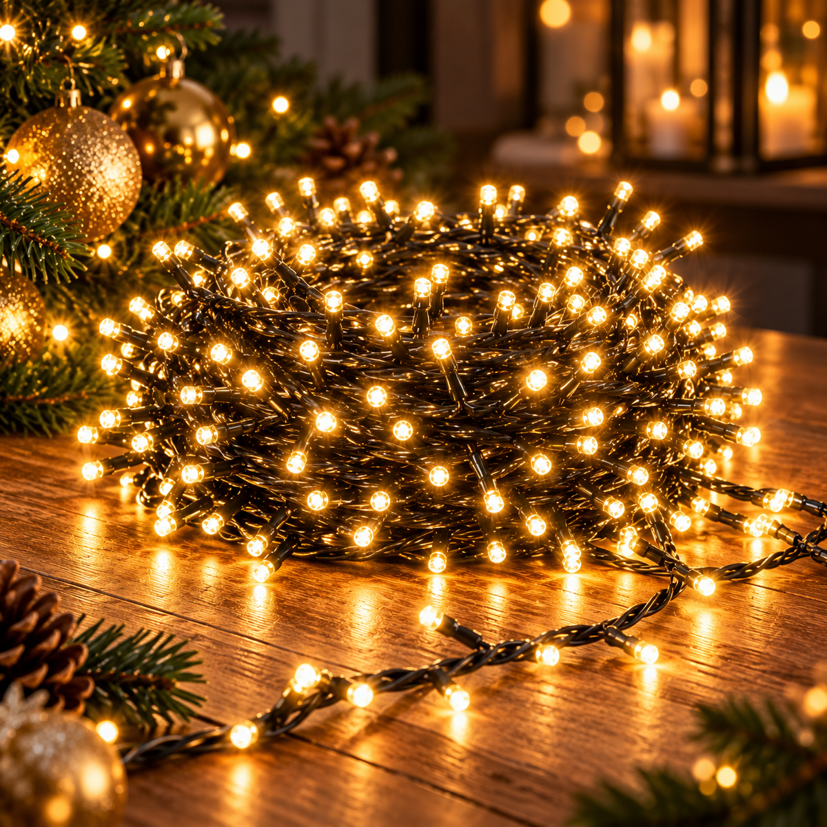 Microcluster kerstverlichting 1500 LED 30 meter warm wit – VATA Living