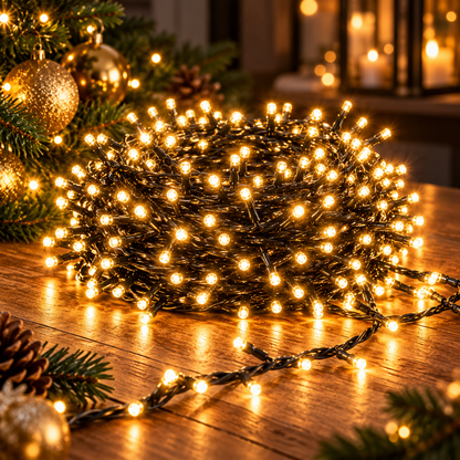 Microcluster kerstverlichting 1500 LED 30 meter warm wit – VATA Living