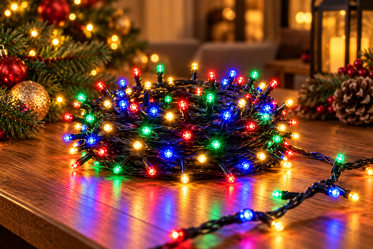 Microcluster kerstverlichting 400 LED 8 meter multicolor – VATA Living