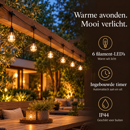 Tuinverlichting Filament — 6 LED Lampen – voordelen en productkenmerken in een passende omgeving