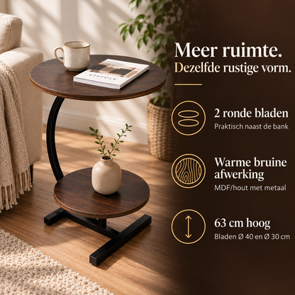 Bijzettafel Hout – 2 Bladen, Bruin – voordelen en productkenmerken in een passende omgeving