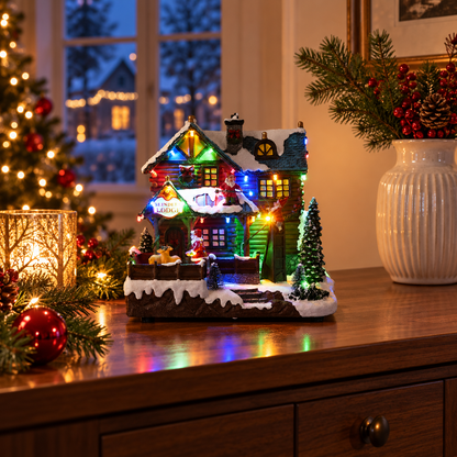 Kersthuis Reindeer Lodge – LED, Muziek en Beweging in een passende gebruiksomgeving