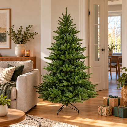 Kunstkerstboom Groen – 150 cm met Metalen Standaard in een passende gebruiksomgeving